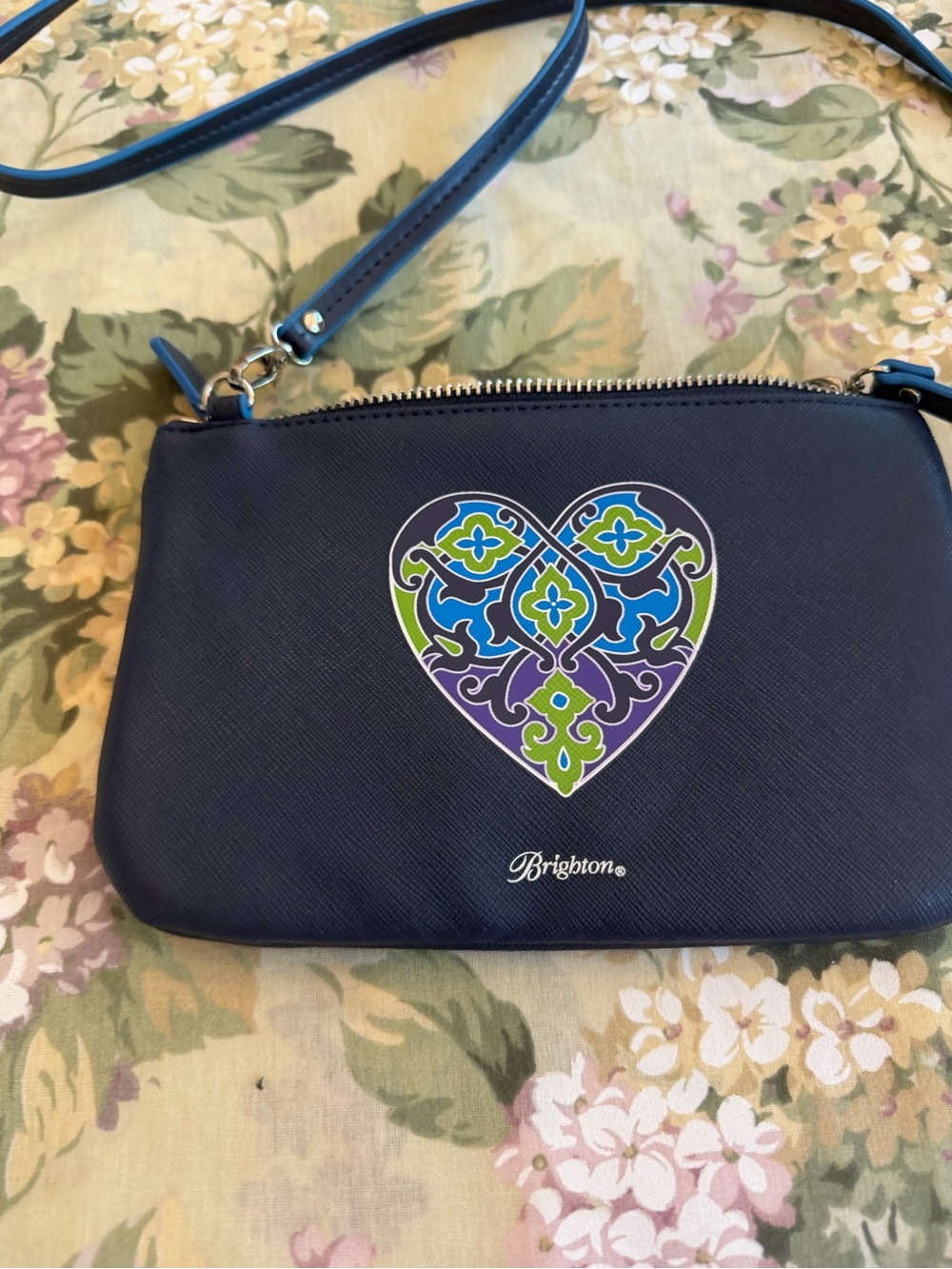 Brighton Blue Summer Heart bag EUC